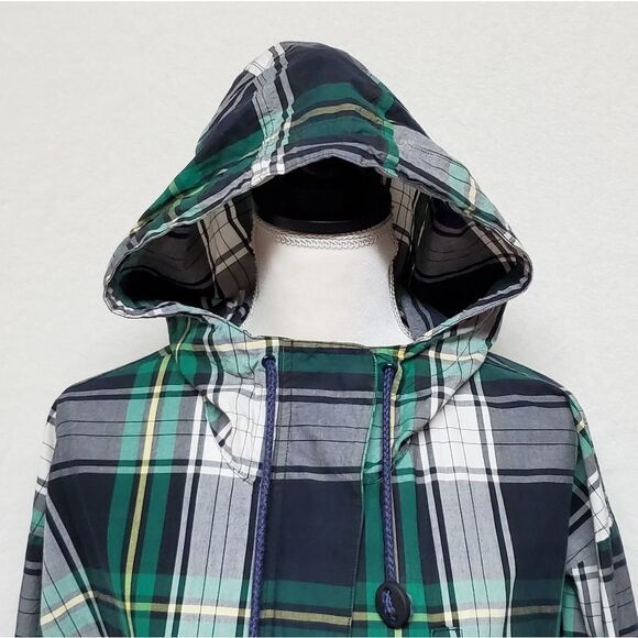 LAUREN Ralph Lauren Plaid Full-zip Drawstring Hooded Elastic Waistband Jacket M - Picture 3 of 16